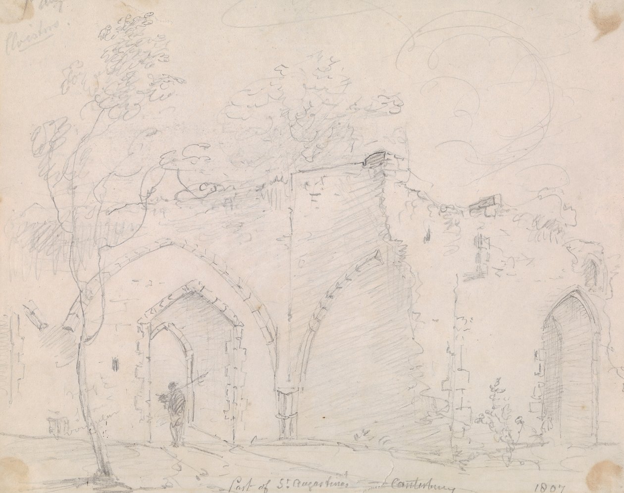 Augustine's, Canterbury'nin bir parçası by Capt. Thomas Hastings