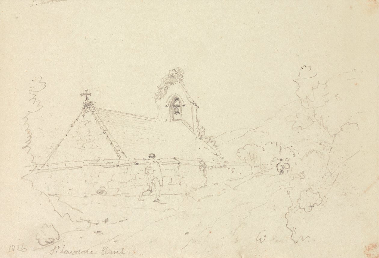 Saint Lawrence Kilisesi, Wight Adası by Capt. Thomas Hastings