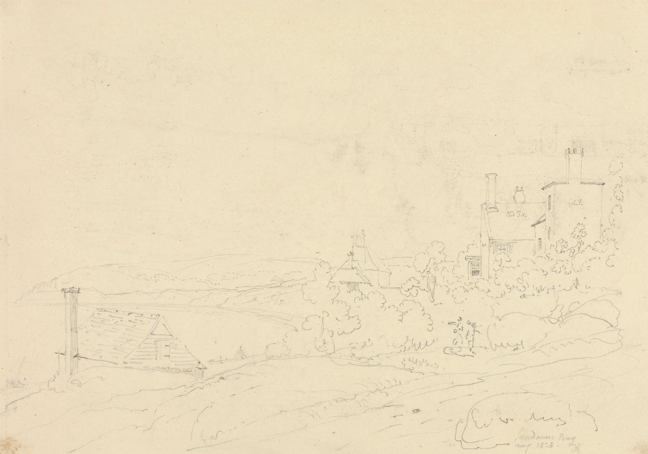 Sandown Körfezi, Wight Adası, Ağustos 1828 by Capt. Thomas Hastings