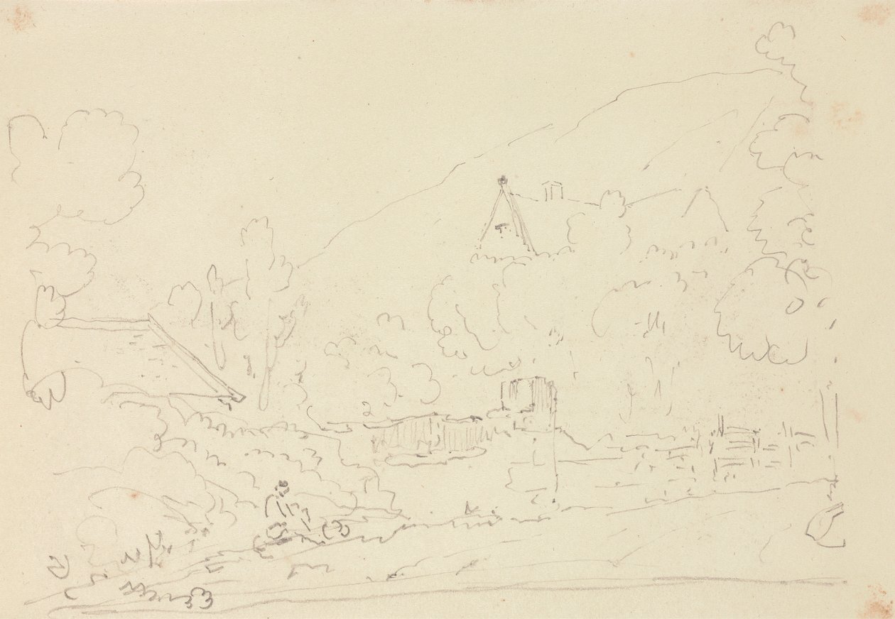 Ağaçlardaki Kulübelerin Taslağı by Capt. Thomas Hastings