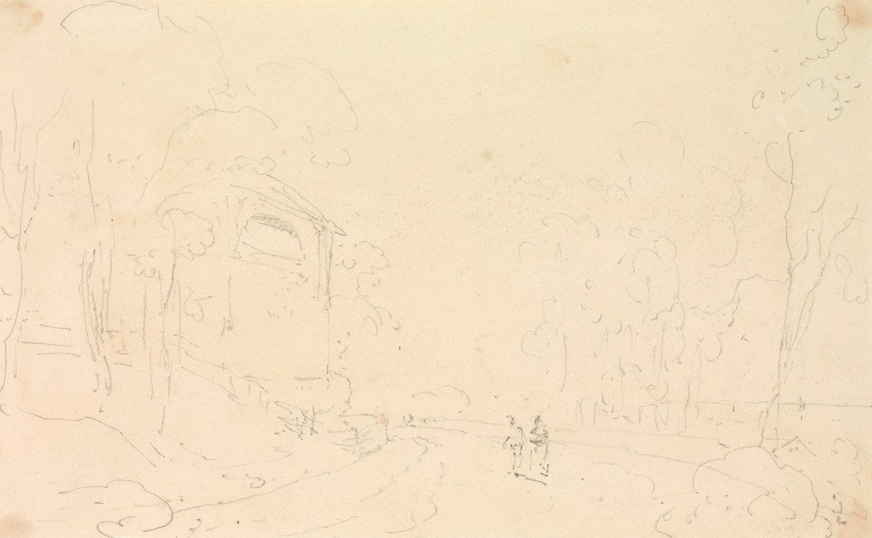 Bay Ward'ın Yazlık Evi Taslağı, Wight Adası by Capt. Thomas Hastings