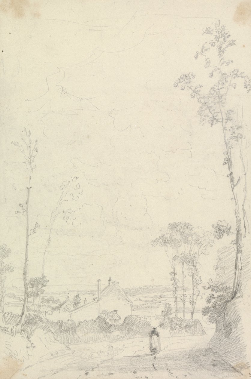 Heathland Yolu Boyunca Bir Ev Taslağı by Capt. Thomas Hastings