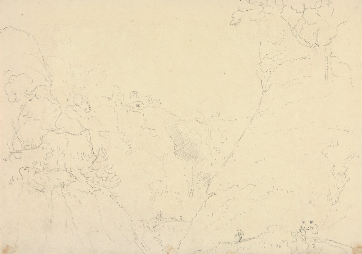 Bir Vadide Bir Yolun Taslağı by Capt. Thomas Hastings