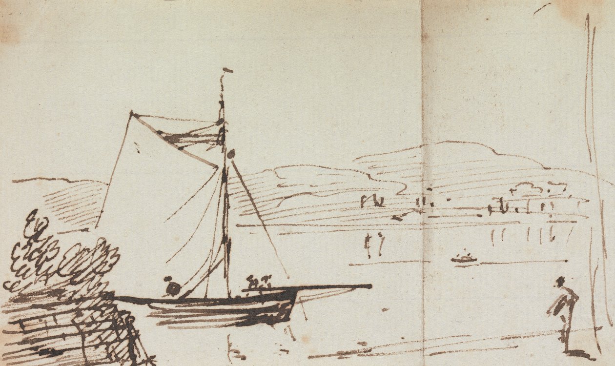 Yelkenli Tekne Çizimi by Capt. Thomas Hastings