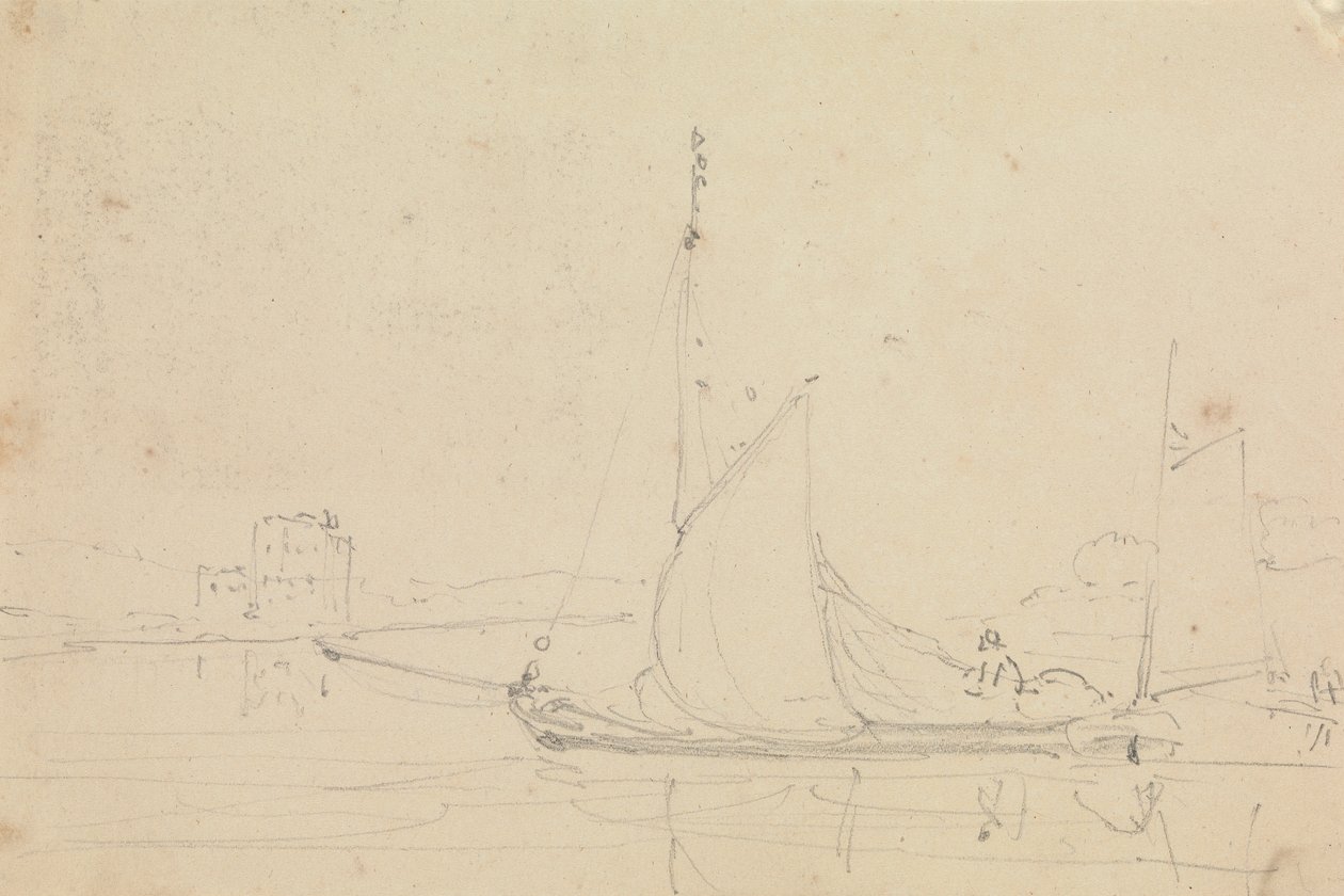 Yelkenli Tekne Çizimi by Capt. Thomas Hastings
