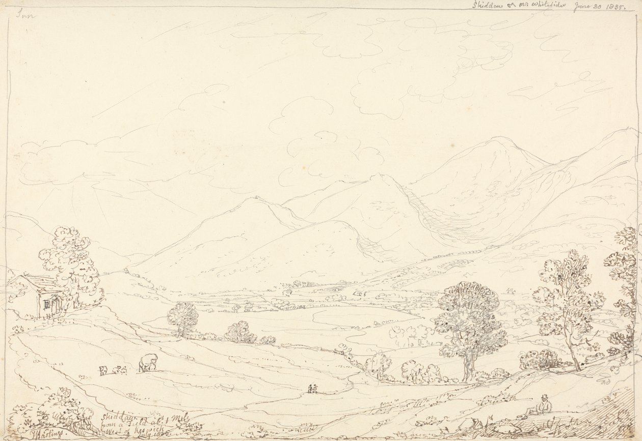 Bay Whiteside'da Skiddaw, 30 Haziran 1835 by Capt. Thomas Hastings