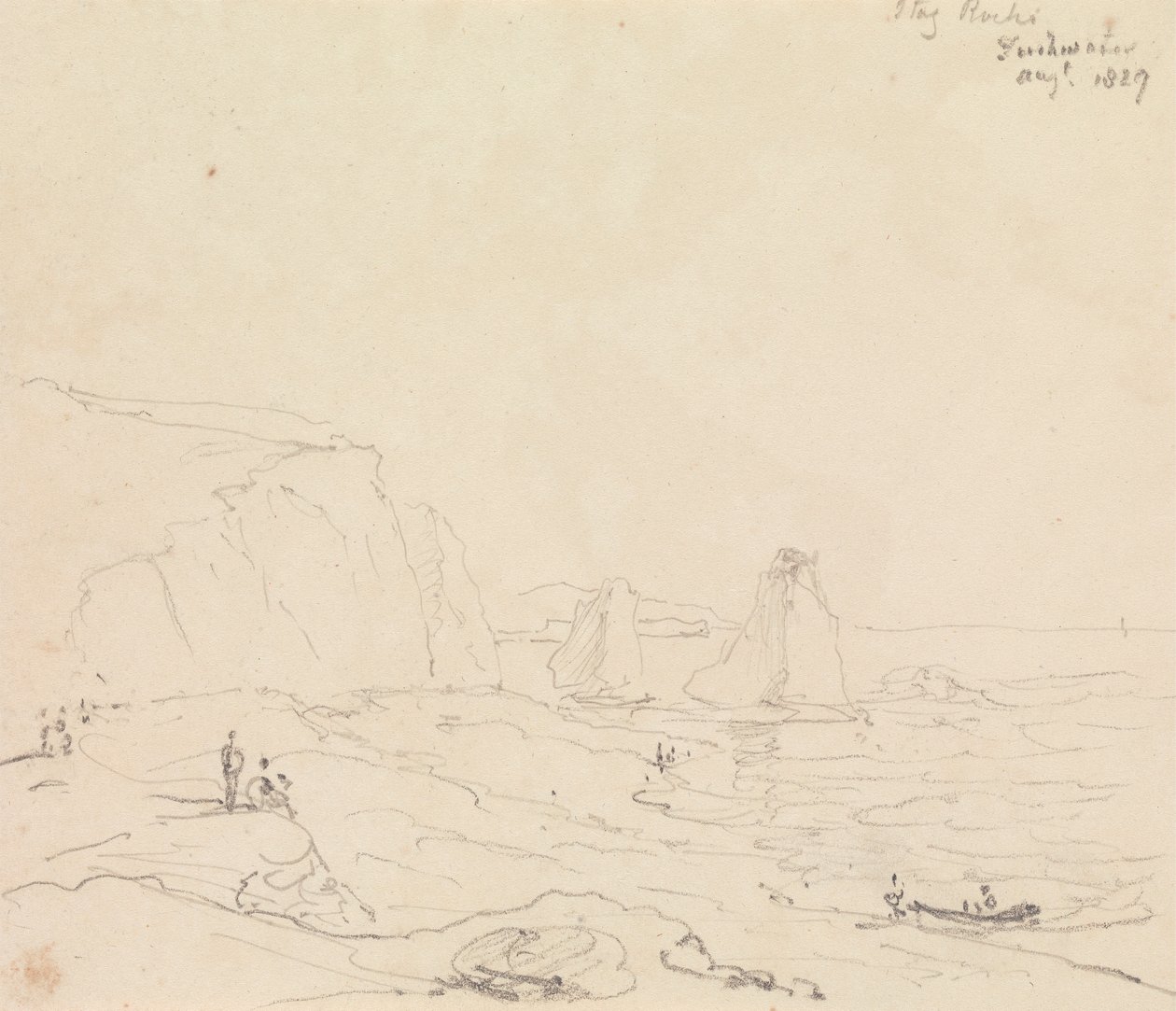 Stag Rocks, Tatlı su, Ağustos 1827 by Capt. Thomas Hastings