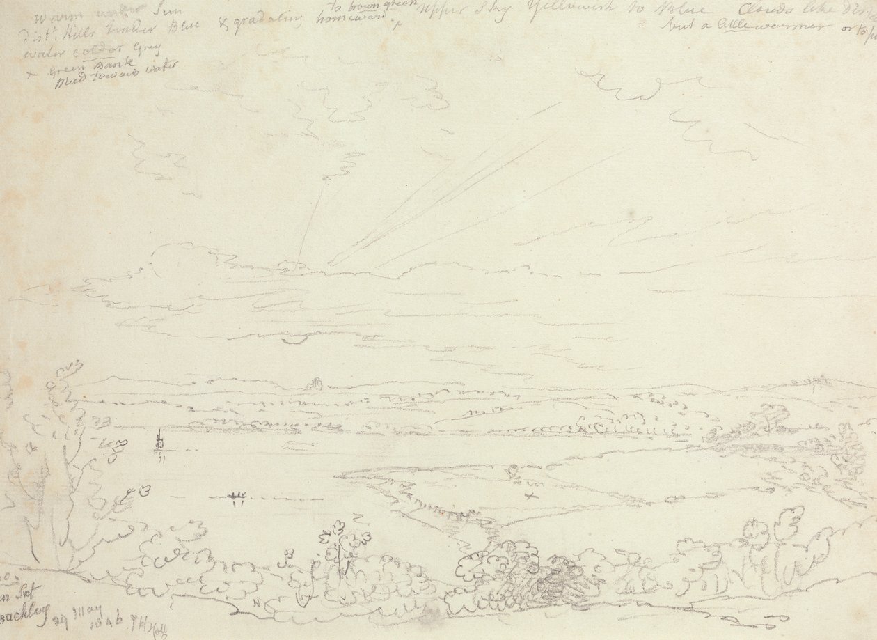 Gün Batımı, Beachley, 29 Mayıs 1846 by Capt. Thomas Hastings