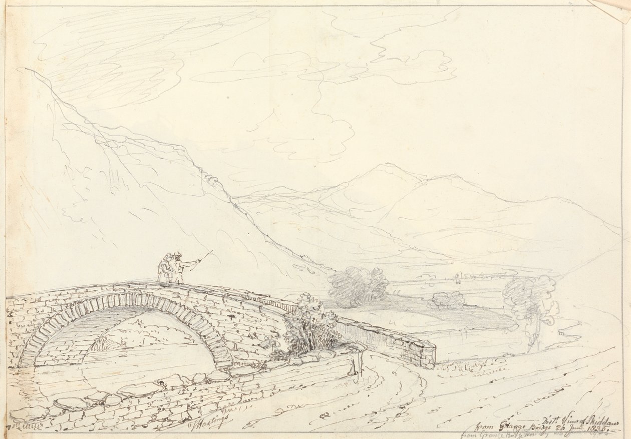 Bowder Stone, Jaws of Borrowdale, Cumartesi 27 Haziran 1835 by Capt. Thomas Hastings