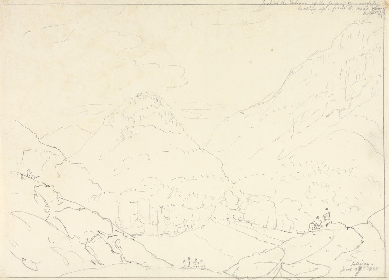 Borrowdale'in Çeneleri, 27 Haziran 1835 Cumartesi by Capt. Thomas Hastings
