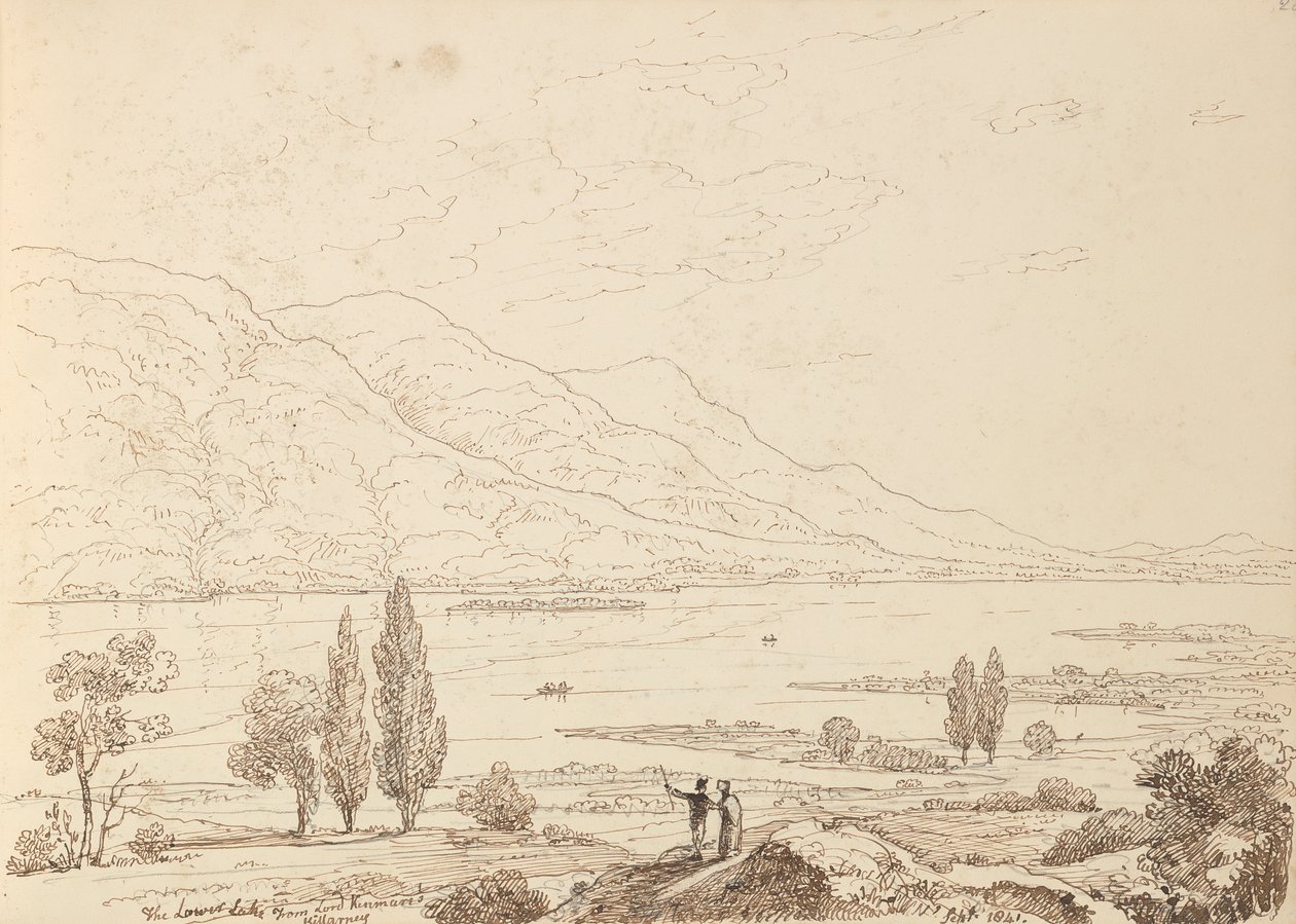 Lord Kenmare'den Aşağı Göl, Killarney, Eylül 1841 by Capt. Thomas Hastings