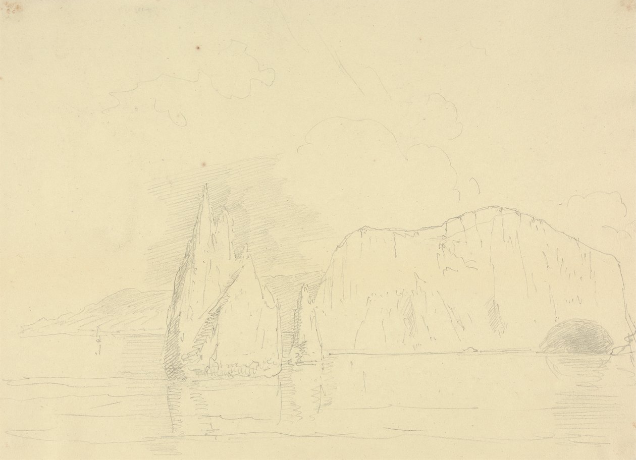 İğneler ve Tatlı Su Kayalıkları, Wight Adası by Capt. Thomas Hastings