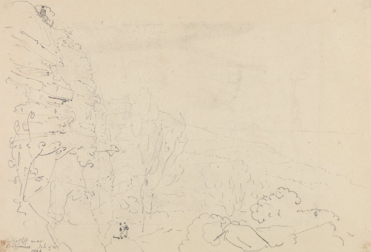 Saint Lawrence, Wight Adası yakınlarındaki Undercliff by Capt. Thomas Hastings