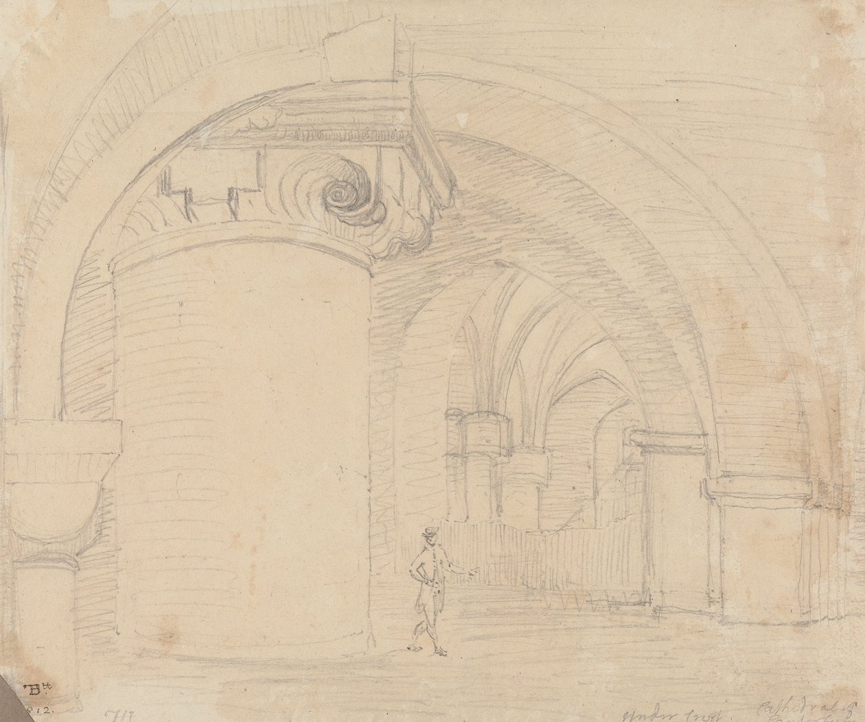 Undercroft, Canterbury Katedrali by Capt. Thomas Hastings