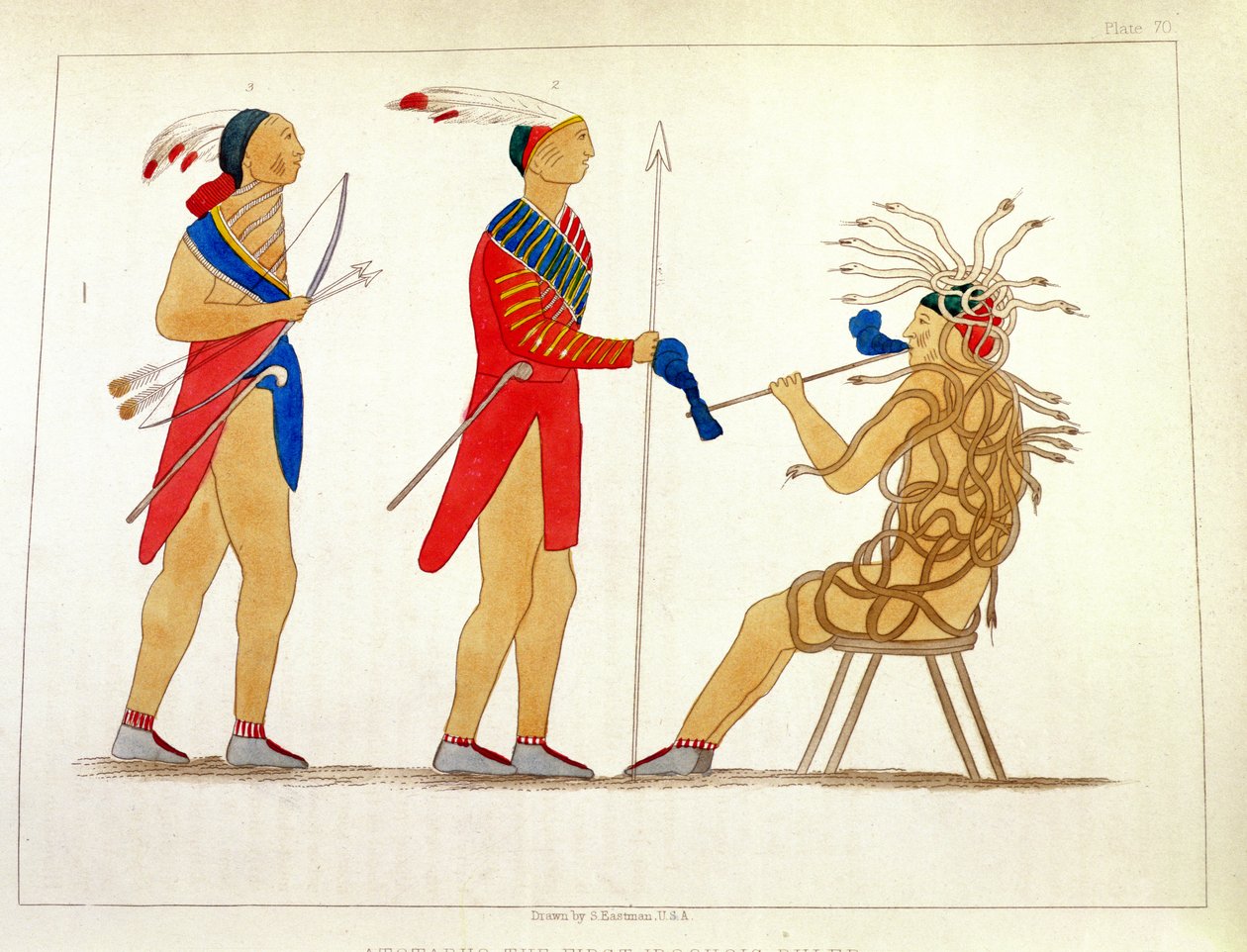 Atotarho, İlk Iroouols Hükümdarı, Henry R. Schoolcraft tarafından 