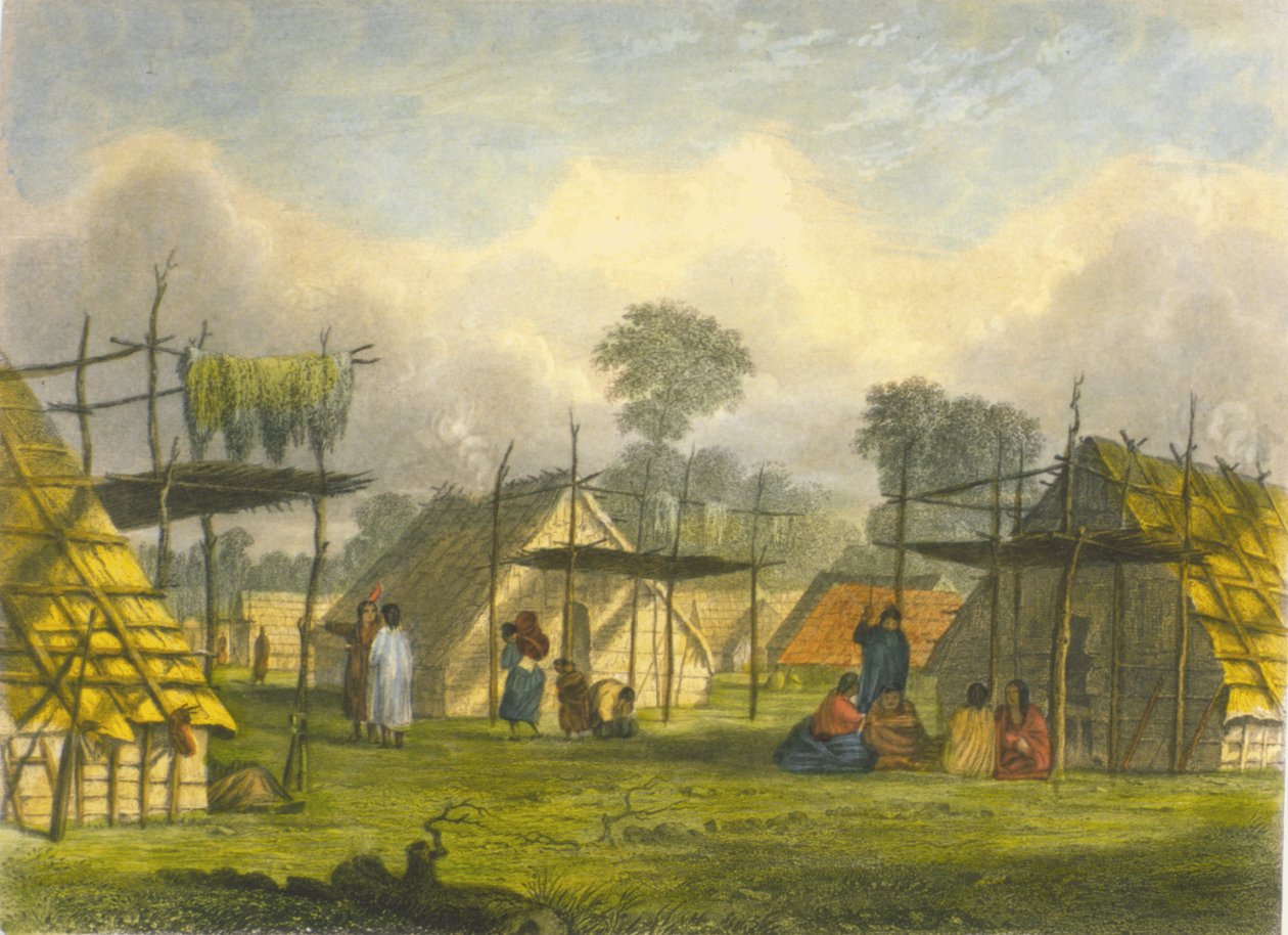 Dakotah köyü, 1853 by Captain Seth Eastman