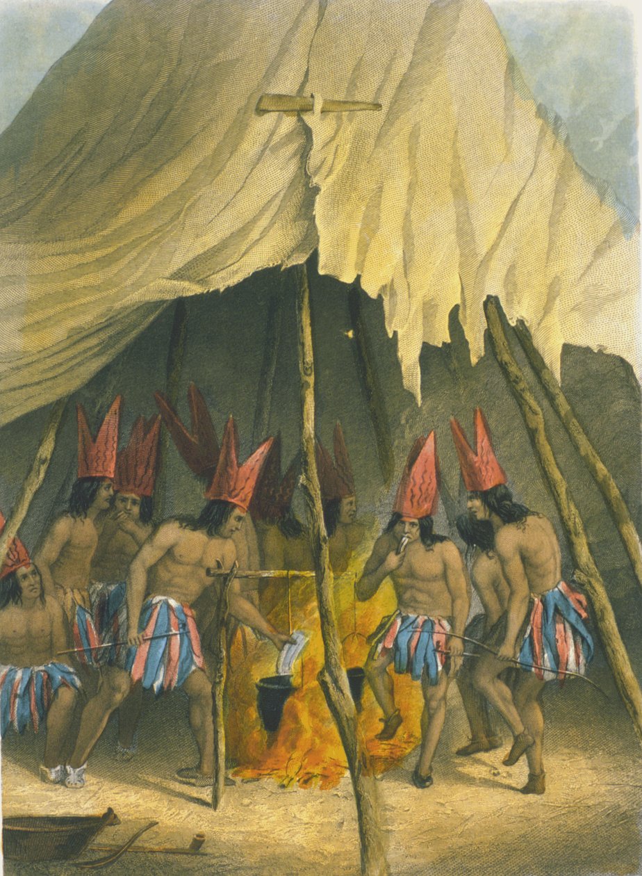 Dance to the giant, 1853  by Captain Seth Eastman