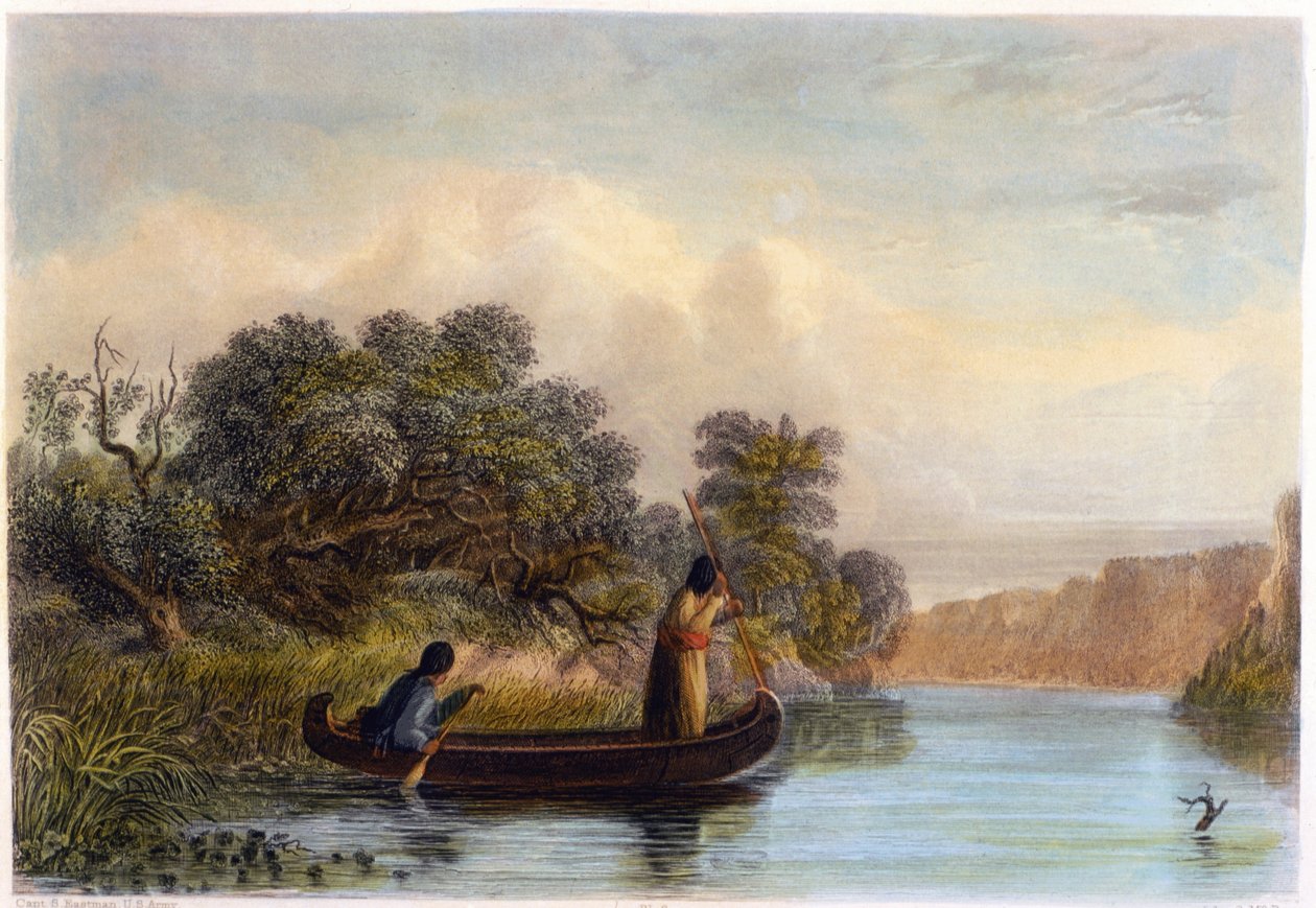 Kanodan Mızraklı Balık, 1853 by Captain Seth Eastman