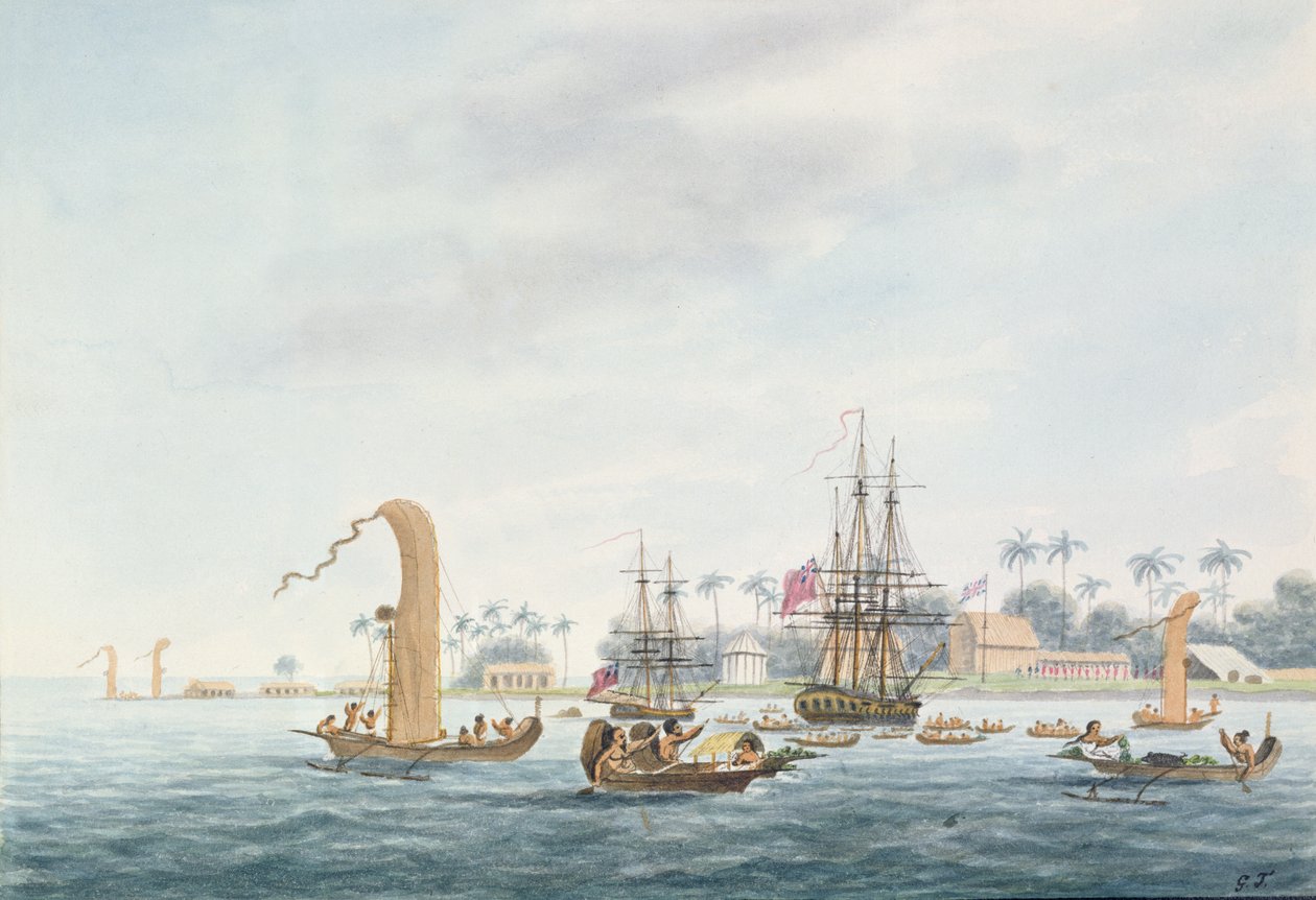 Point Venus, Otahytey Adası, 1792 by Captain George Tobin