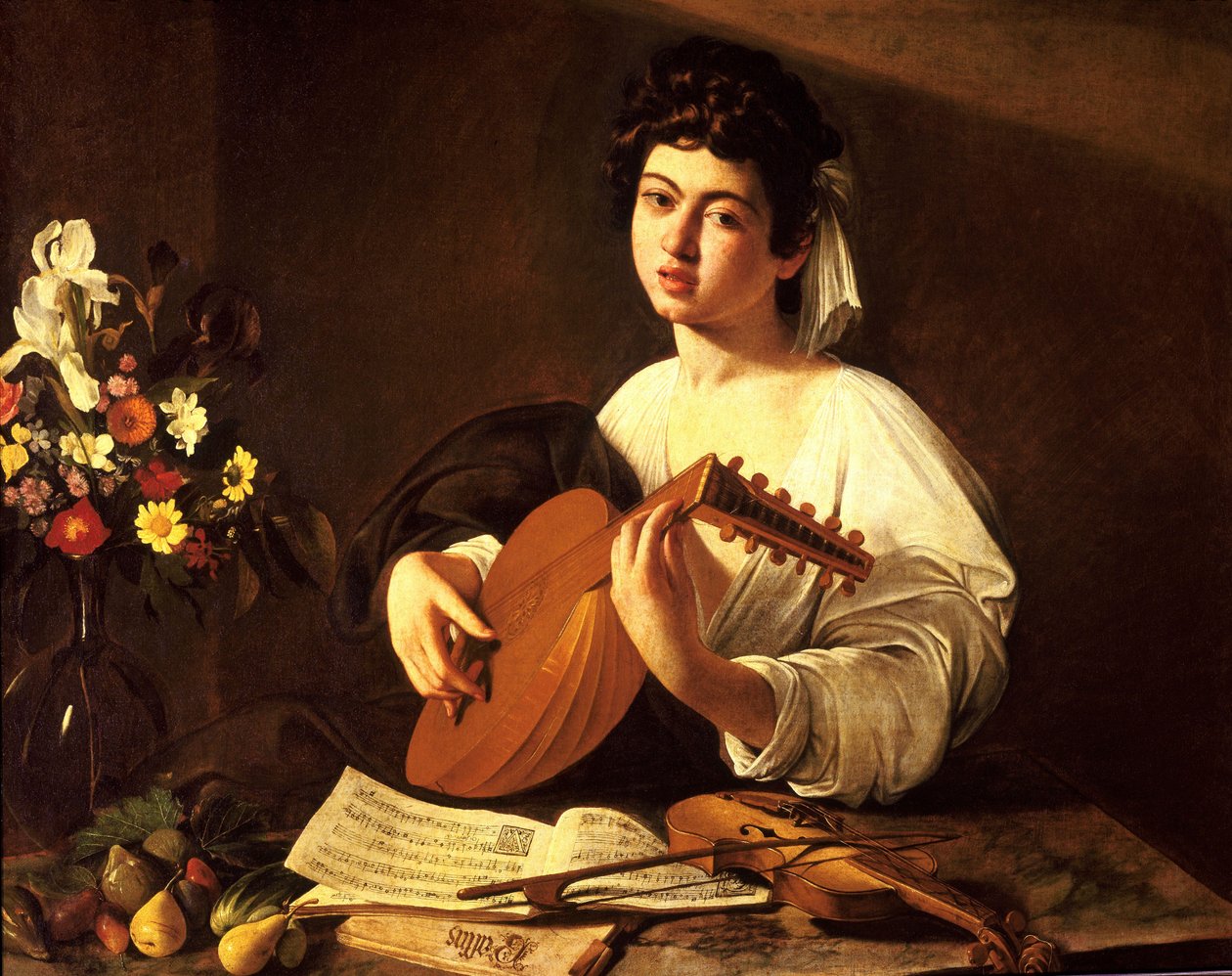 Ud Oyuncusu by Michelangelo Merisi Caravaggio