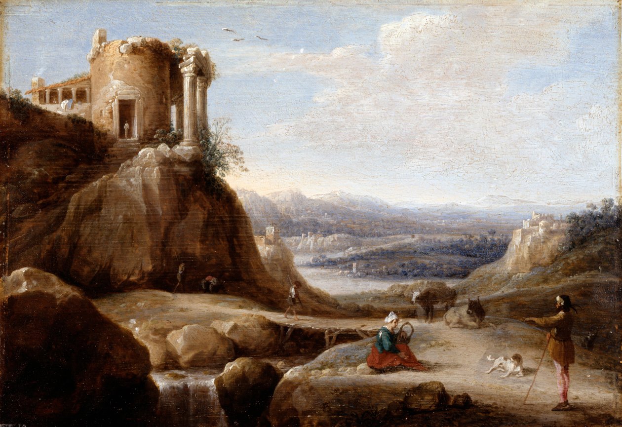 Yıkılmış Bir Tapınak by Carel Cornelisz De Hooch