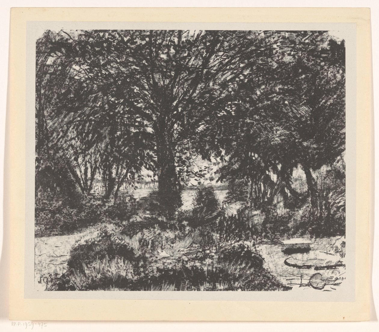 Büyük ağaçlı bahçe by Carel Adolph Lion Cachet