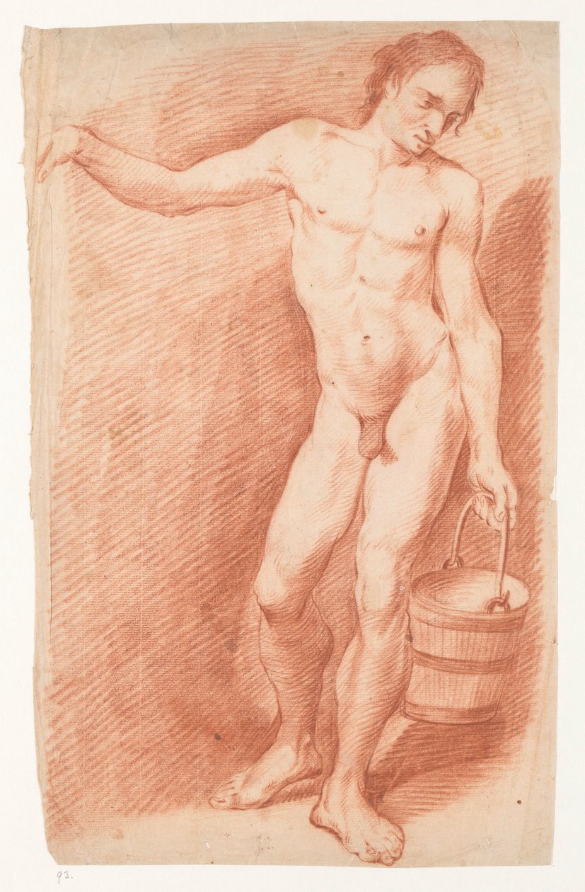 Kova ile çıplak adam by Carel Brandes
