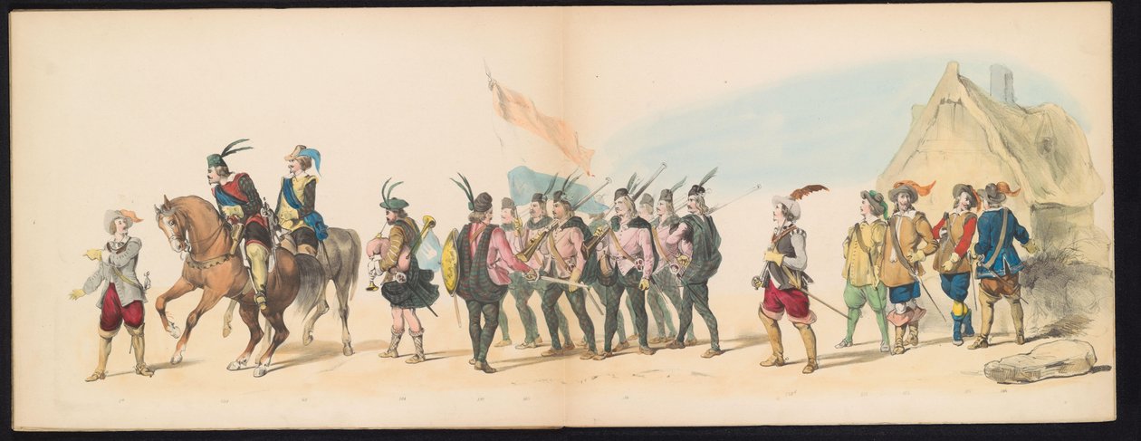 Leiden Öğrencilerinin Maskeli Balosu, 1850 (levha 11) 1629