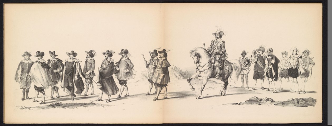Leiden Öğrencilerinin Maskeli Balosu, 1850 (levha 6) 1629