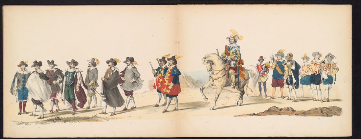 Leiden Öğrencilerinin Maskeli Balosu, 1850 (levha 6) 1629