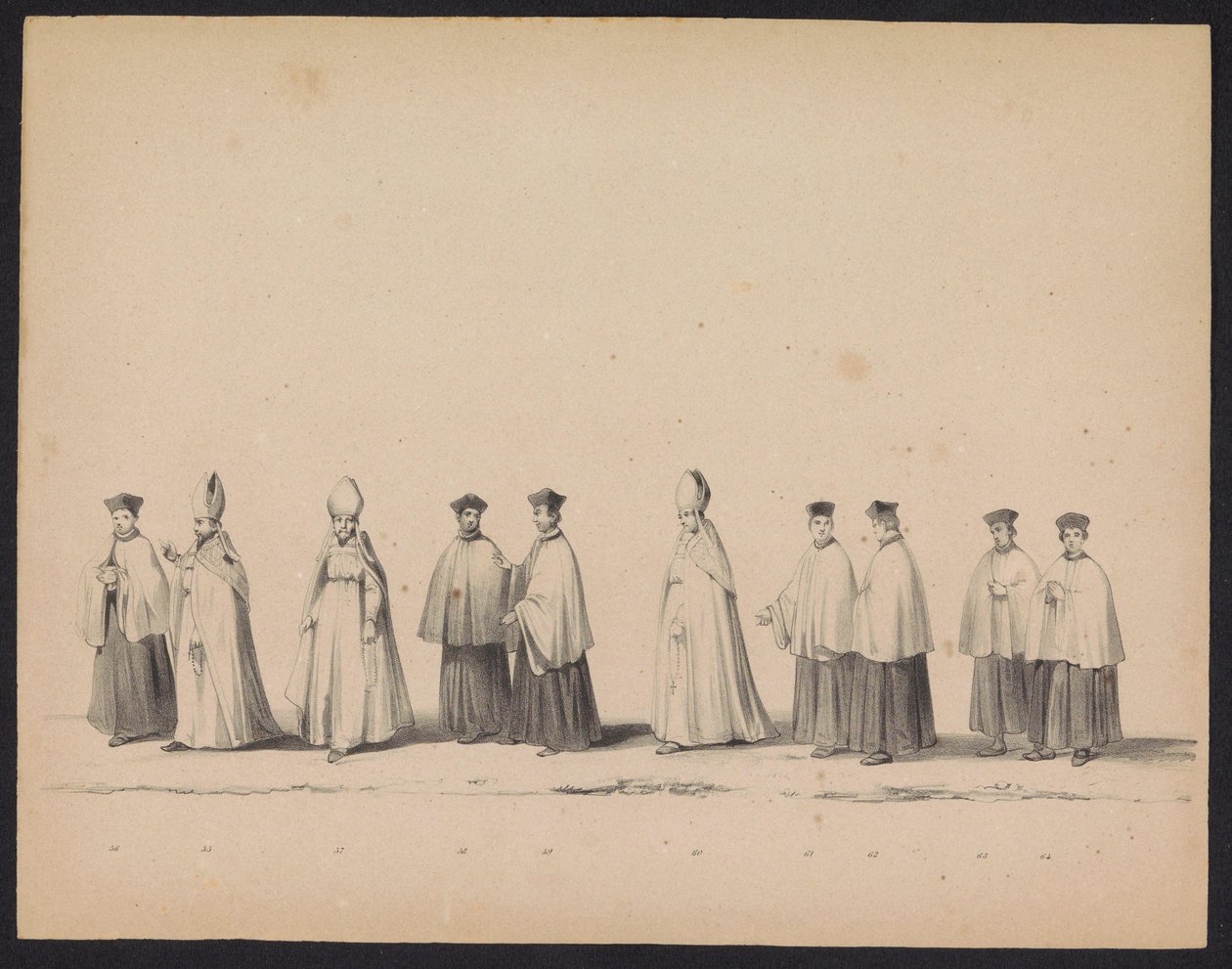 Utrecht Öğrencilerinin Maskeli Balosu, 1846 (levha 11) İspanya Prensi II. Philip
