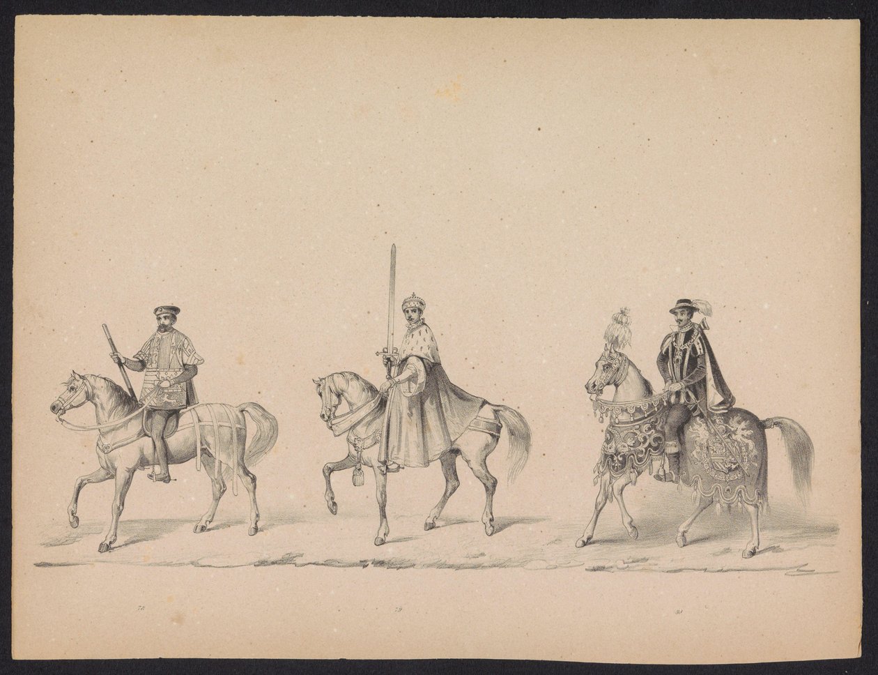 Utrecht Öğrencilerinin Maskeli Balosu, 1846 (levha 14) İspanya Prensi II. Philip