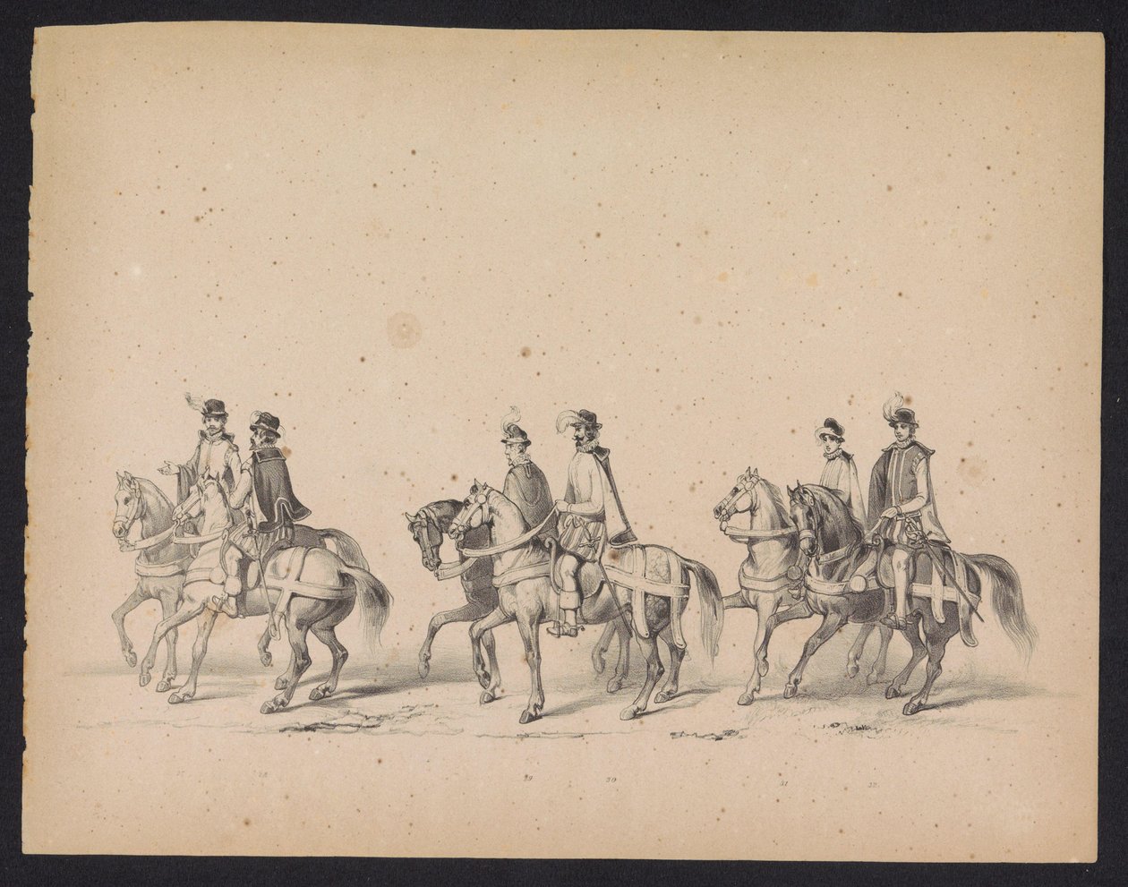 Utrecht Öğrencilerinin Maskeli Balosu, 1846 (Levha 5) İspanya Prensi II. Philip'in Utrecht'teki Girişini betimleyen Kostümlü Geçit Töreninin tasviri, 3 Ekim 1549, 17 Haziran 1846, HH Studenten der Utrechtsche tarafından by Carel Christiaan Antony Last