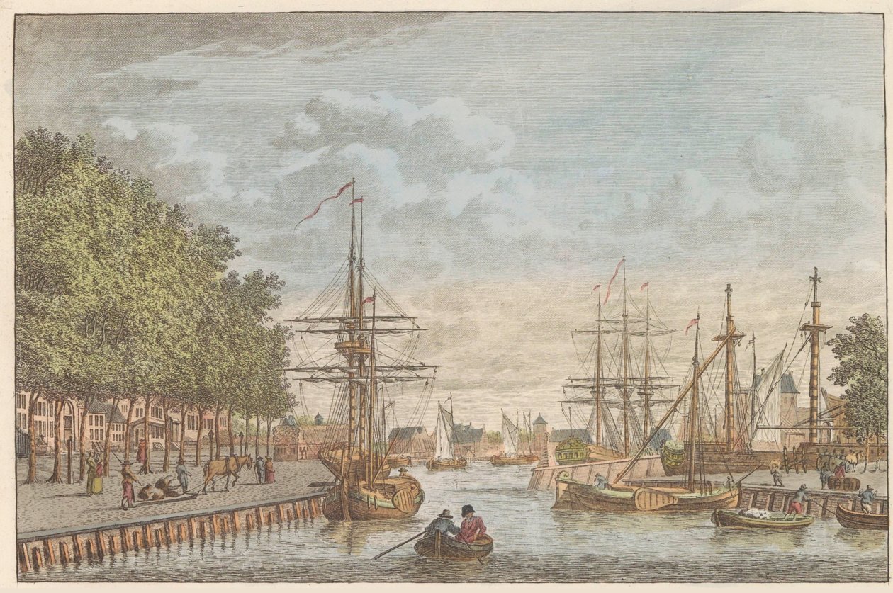 Middelburg Limanı, yaklaşık 1790 Middelburg Limanı / Le port de Middelburg (nesne üzerindeki başlık) by Carel Frederik Bendorp (I)