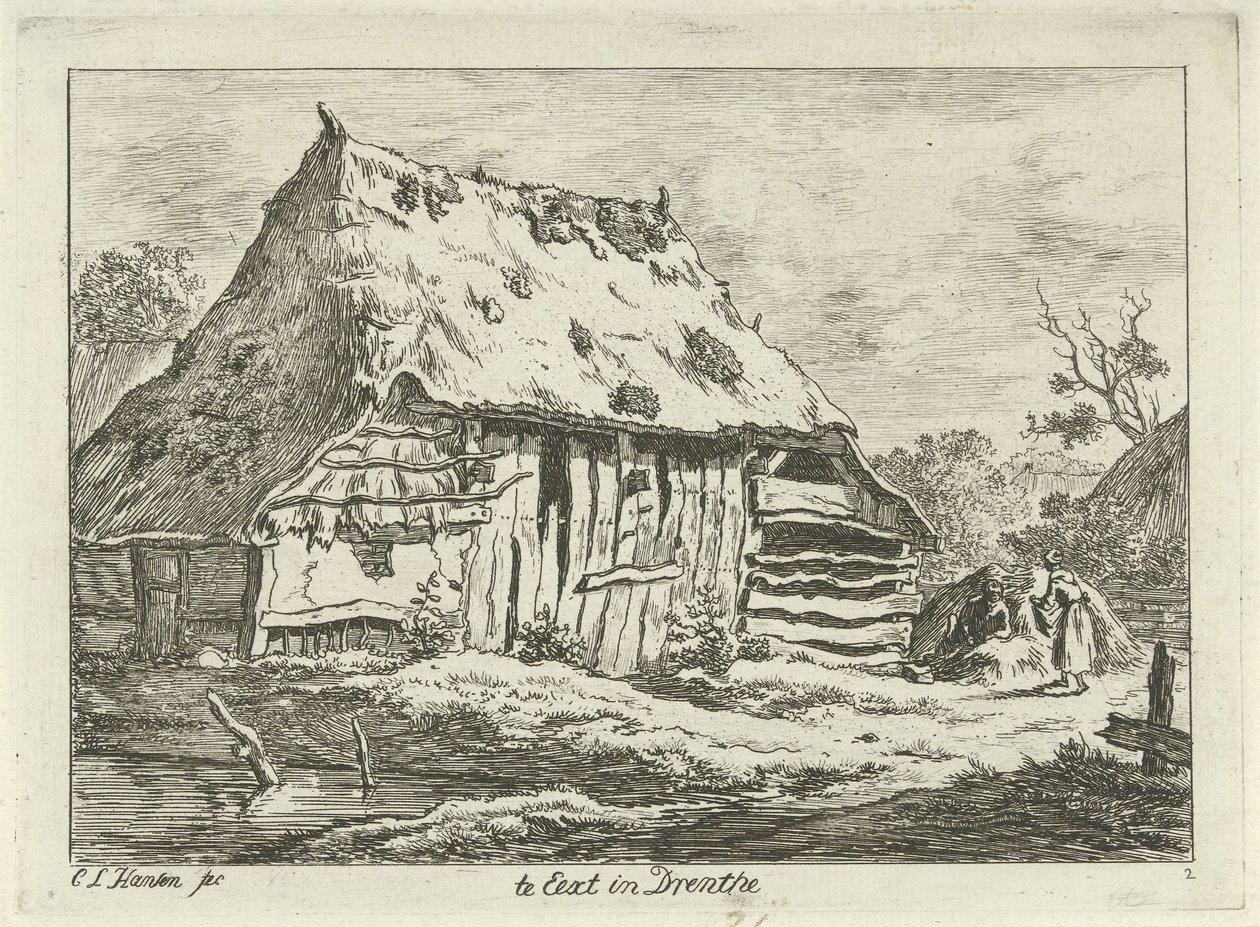 Bir ahırda çift Drenthe