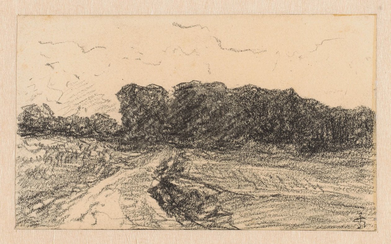 Linden-allee, Kleve'deki Bresserberg'e giden yol by Carel Nicolaas Storm van 