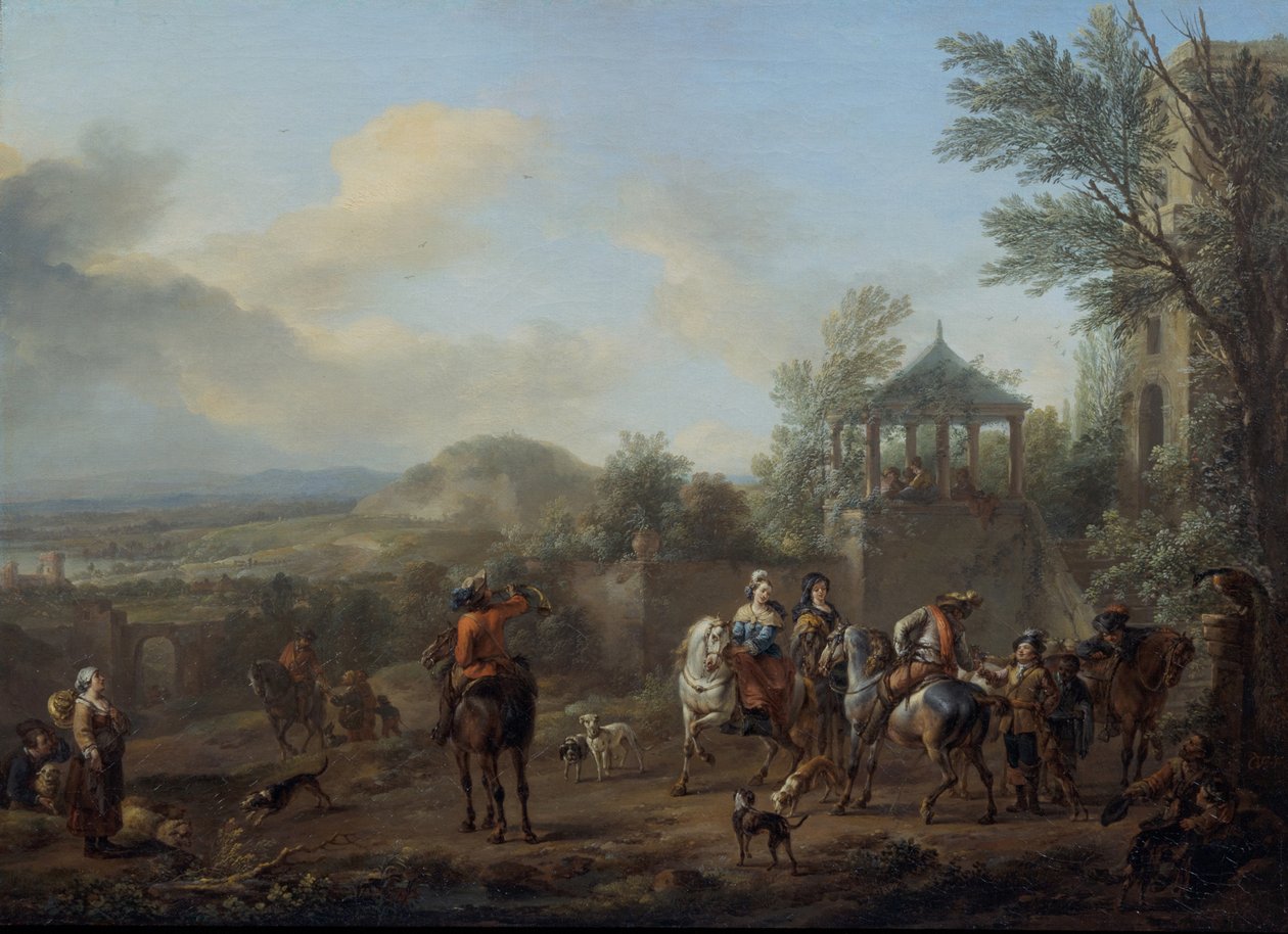 Avlanma İçin Ayrılış by Carel van Falens or Valens