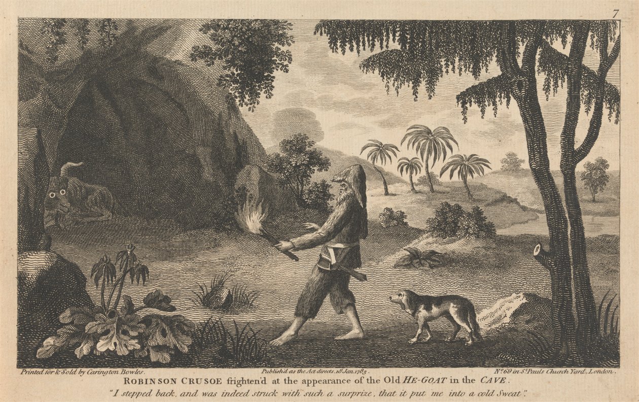 Robinson Crusoe'nun On İki Resmi by Carington Bowles