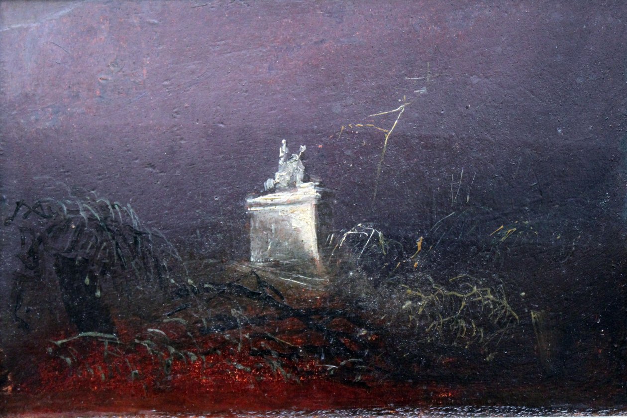 mezar taşı by Carl Blechen