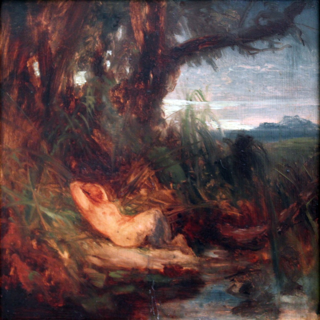 Sazlıklarda Uyuyan Faun by Carl Blechen