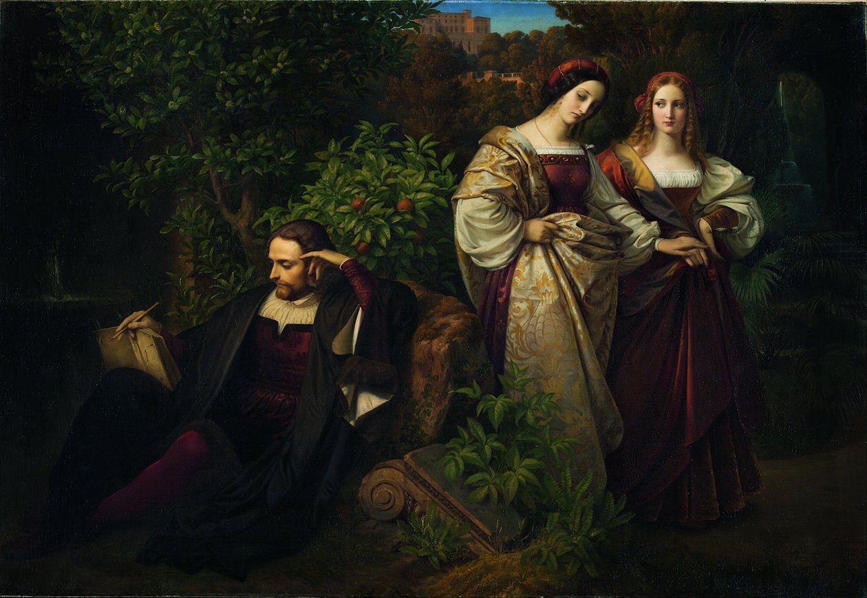 Torquato Tasso ve İki Leonores by Carl Ferdinand Sohn