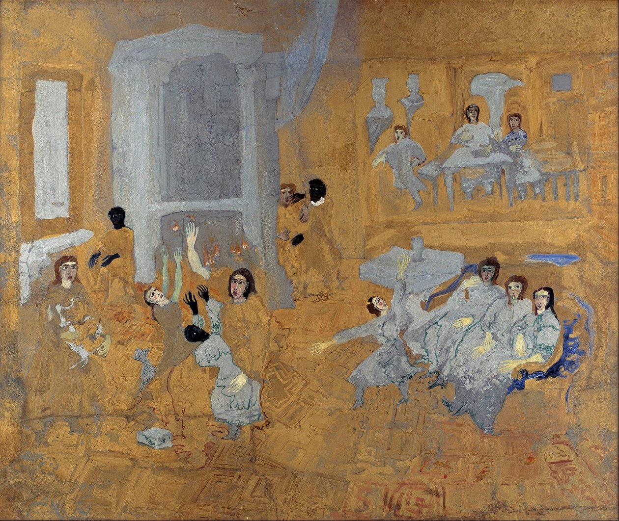 İsimsiz (Oryantal iç mekan) by Carl Fredrik Hill