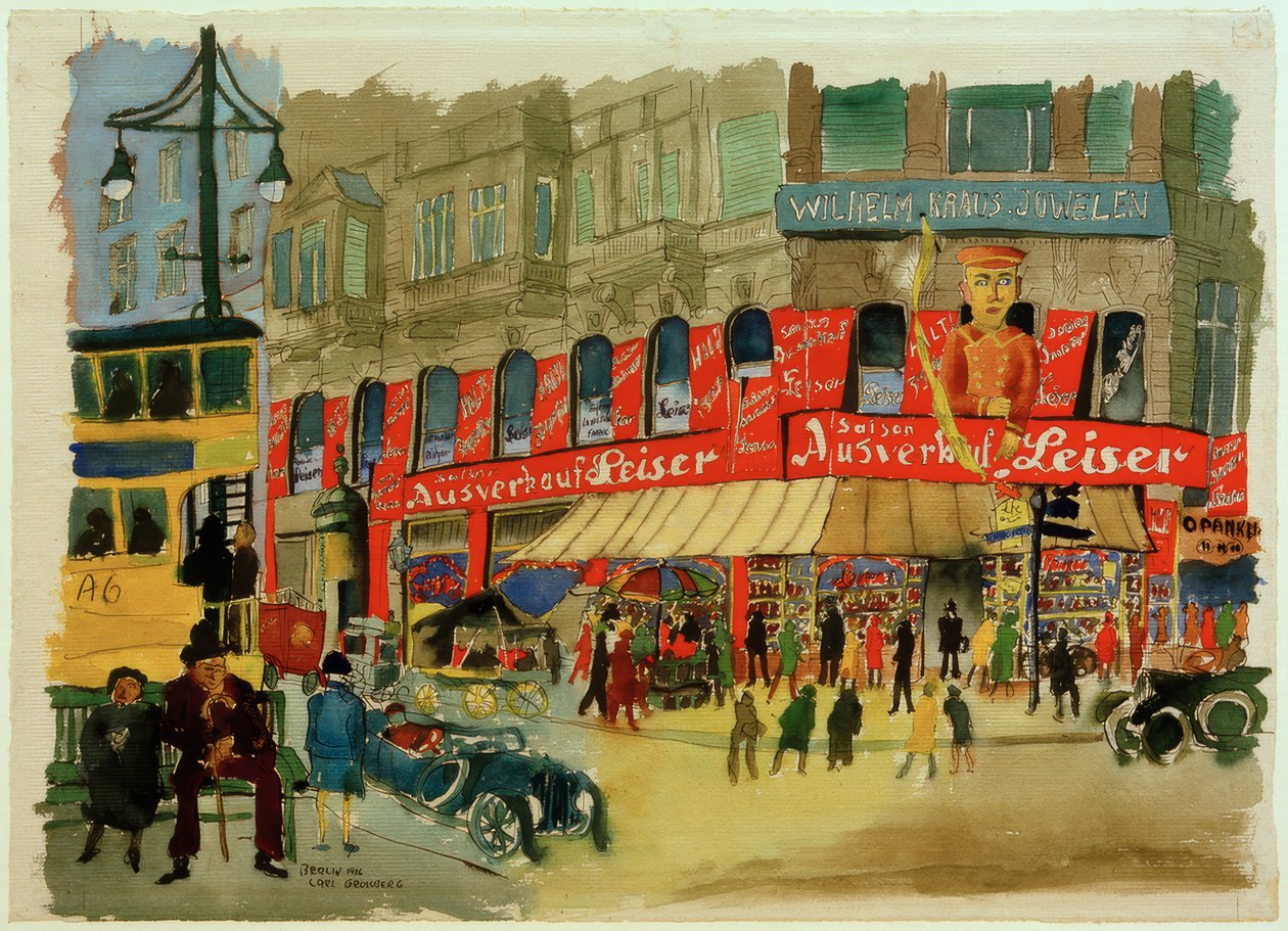 Berlin, Tauentzienstrasse / suluboya, C. Grossberg by Carl Grossberg
