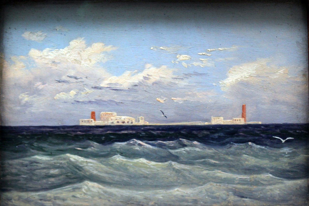 Akdeniz kalesi by Carl Gustav Carus