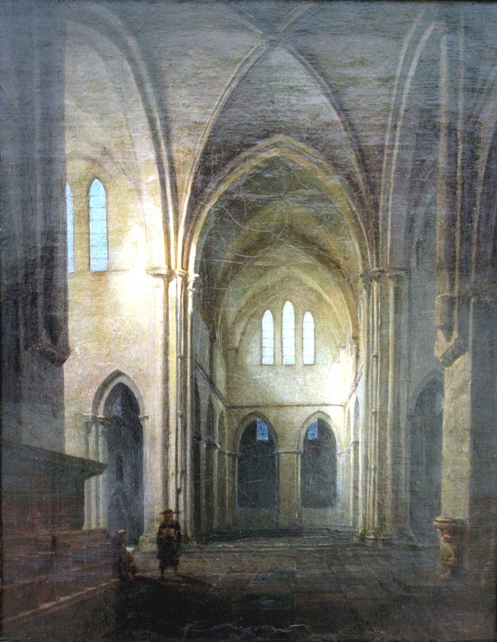 Manastır kilisesi Riddagshausen / Gotik bir kilisenin içi by Carl Gustav Carus