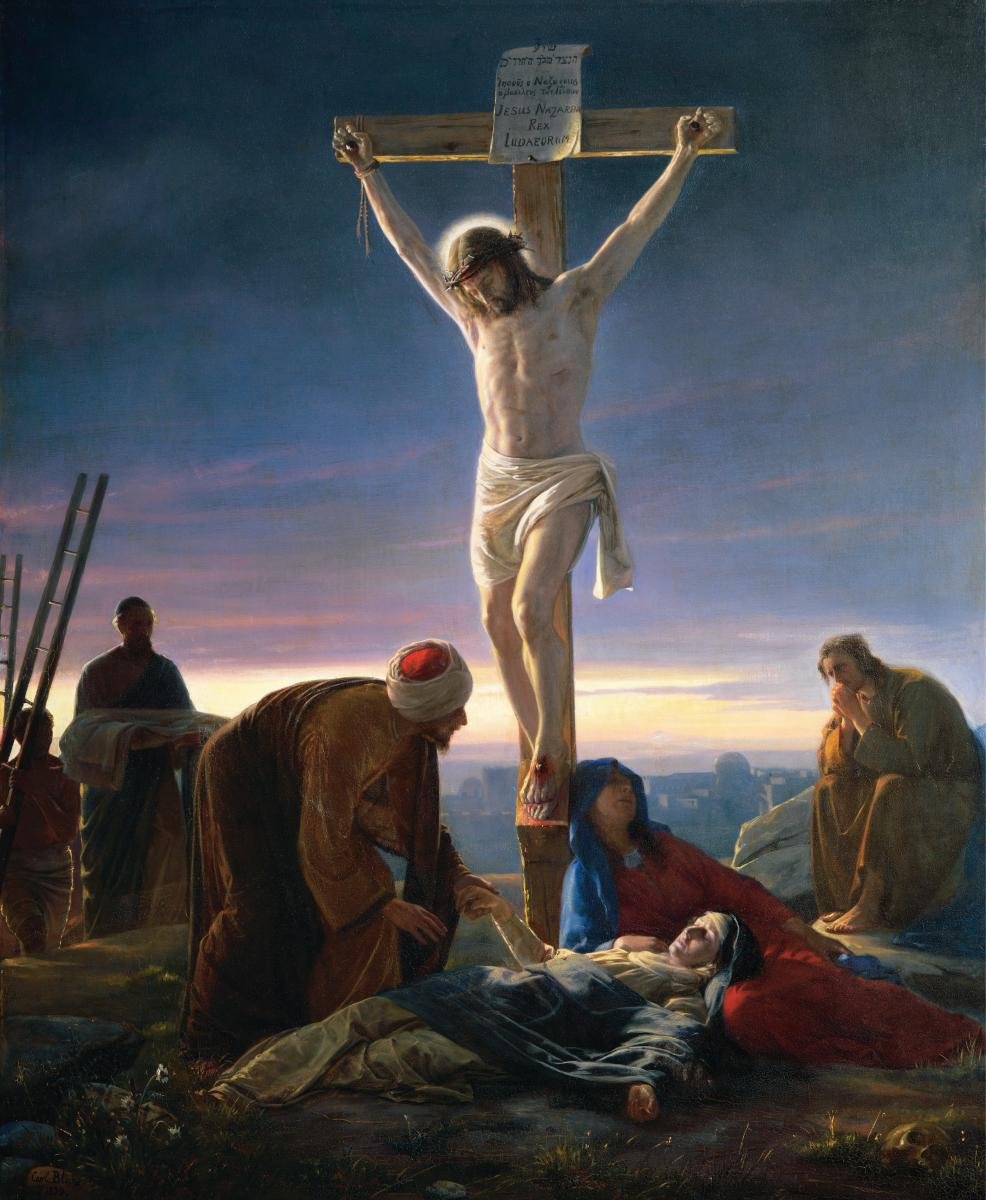 İsa çarmıhta by Carl Heinrich Bloch