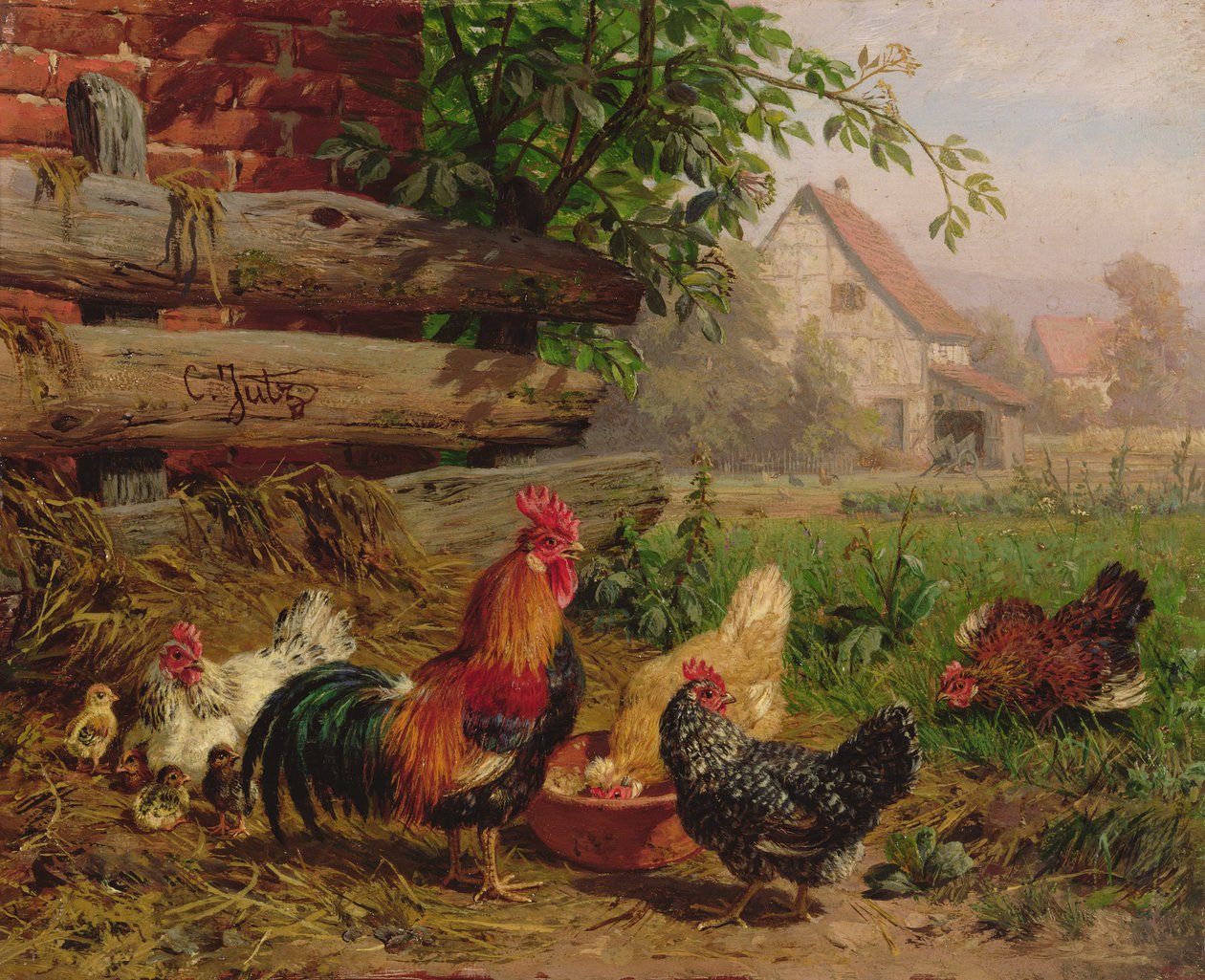 Çiftlik Tavukları by Carl Jutz