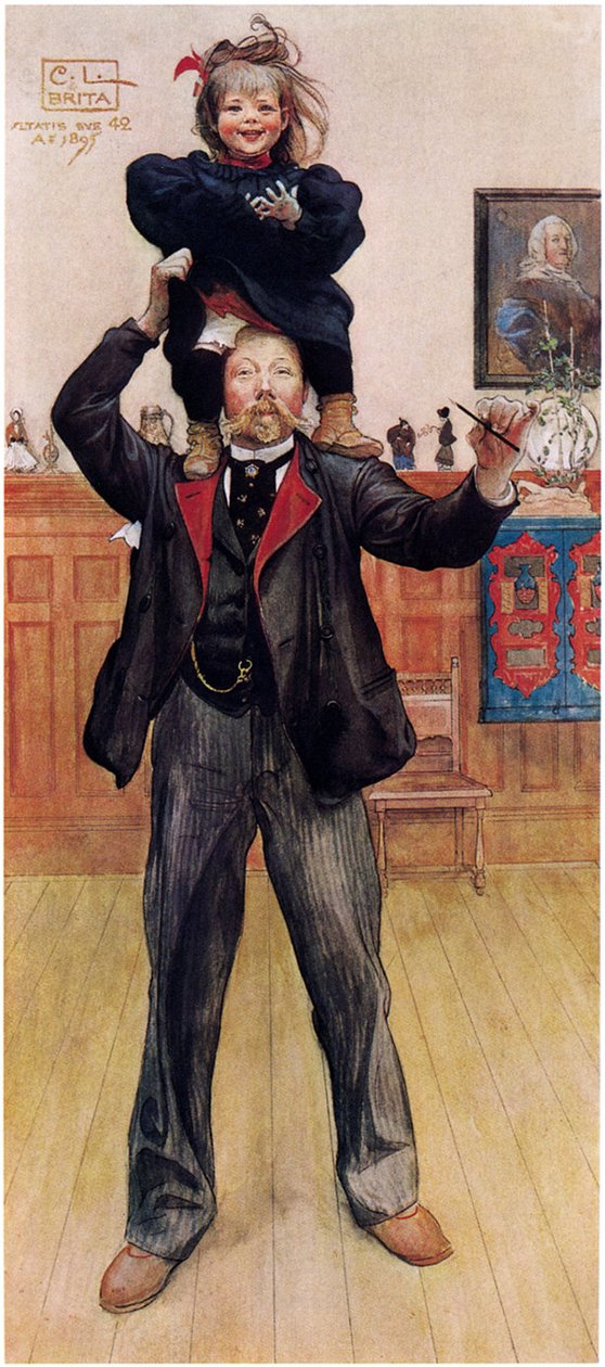 Brita ve ben by Carl Larsson