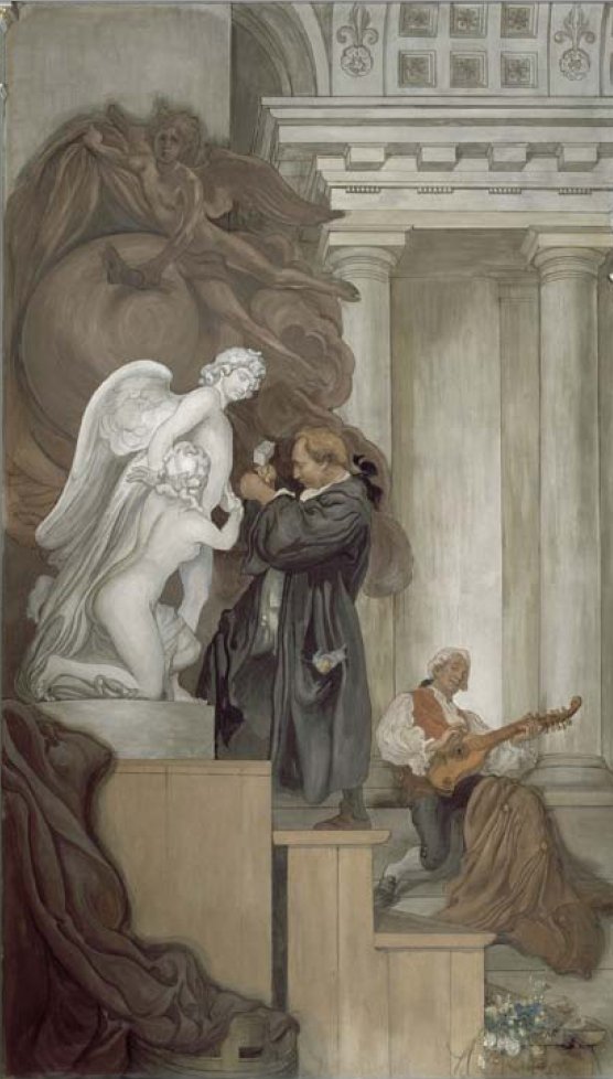 Sergels stüdyosunda Carl Michael Bellman by Carl Larsson