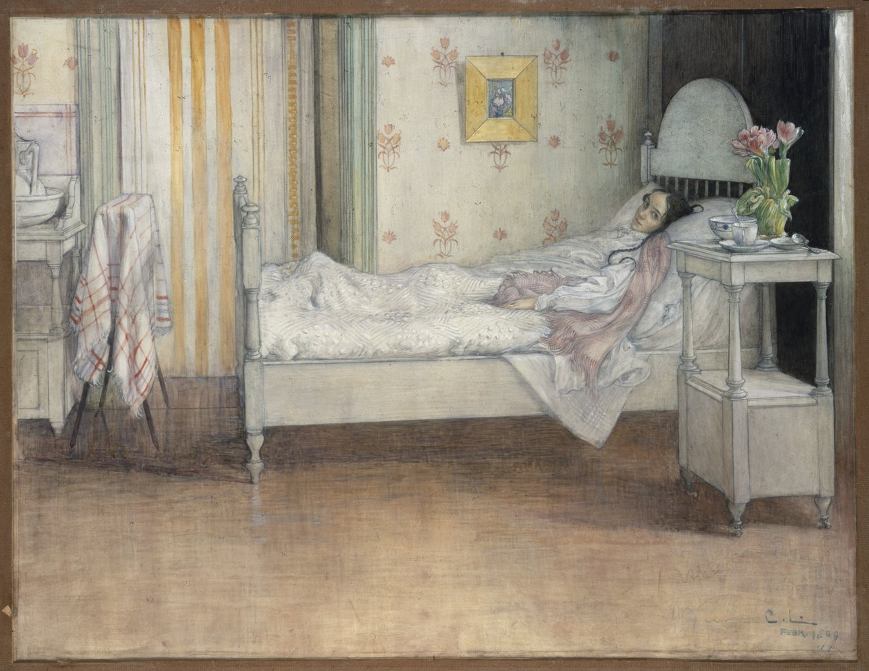 ಚೇತರಿಕೆ, c.1899 ಟರ್ಕ್ by Carl Larsson